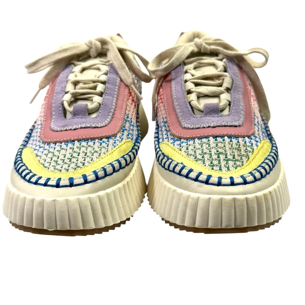 Dolce Vita Dolen 7.5 Colorful Woven Knit Platform Sneakers Women’s - Picture 6 of 10
